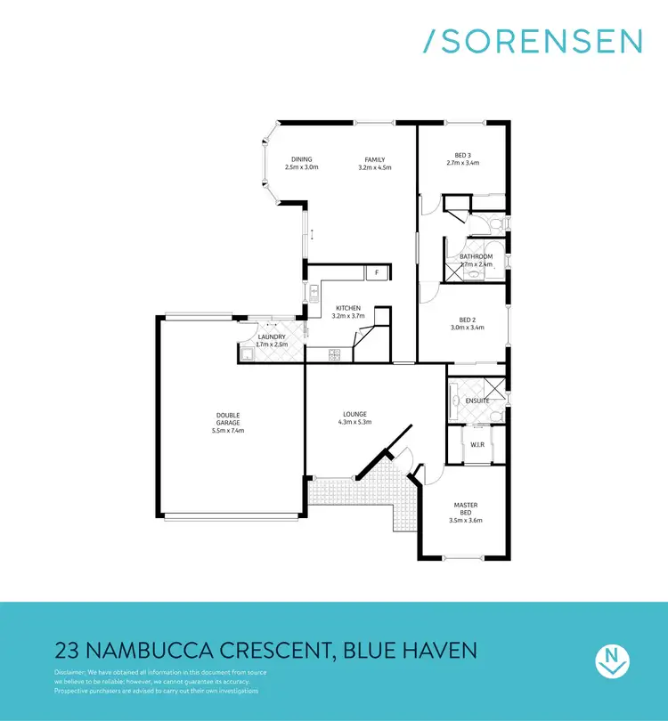 Floorplan of Homely house listing, 23 Nambucca Crescent, Blue Haven NSW 2262
