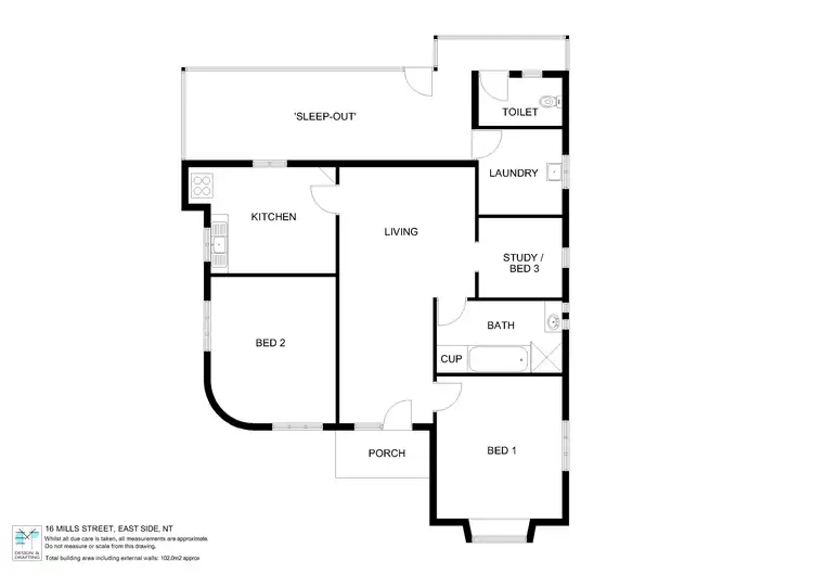 Floorplan of Homely house listing, 16 Mills Street, East Side NT 870