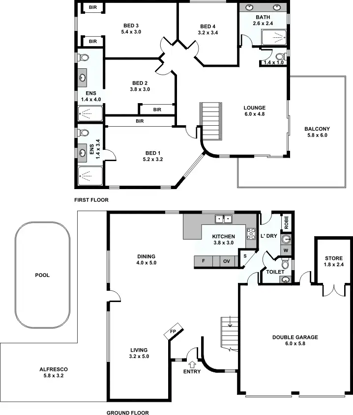 Floorplan of Homely house listing, 35A Ednah Street, Como WA 6152