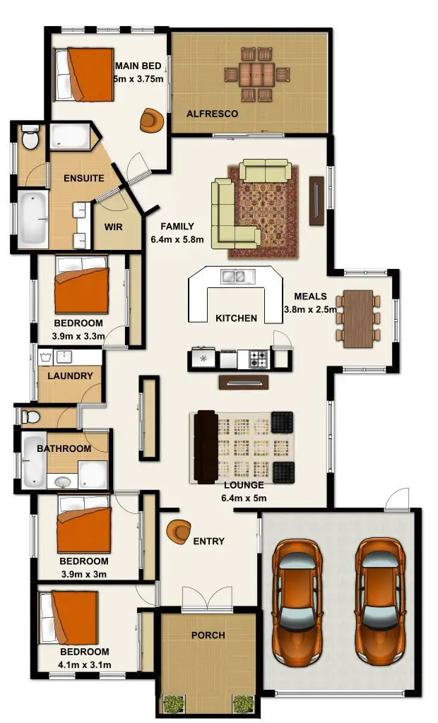 Floorplan of Homely house listing, 7 Rockford Drive, Bellbird Park QLD 4300