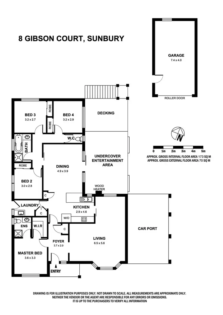 Floorplan of Homely house listing, 8 Gibson Court, Sunbury VIC 3429