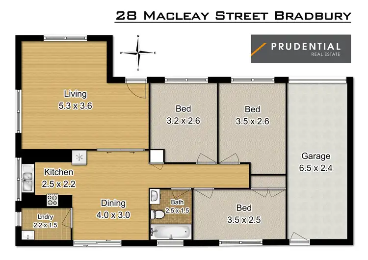 Floorplan of Homely house listing, 28 Macleay Street, Bradbury NSW 2560