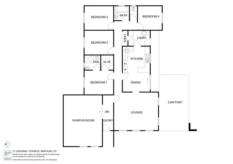 Floorplan of Homely house listing, 71 Lackman Terrace, Alice Springs NT 870