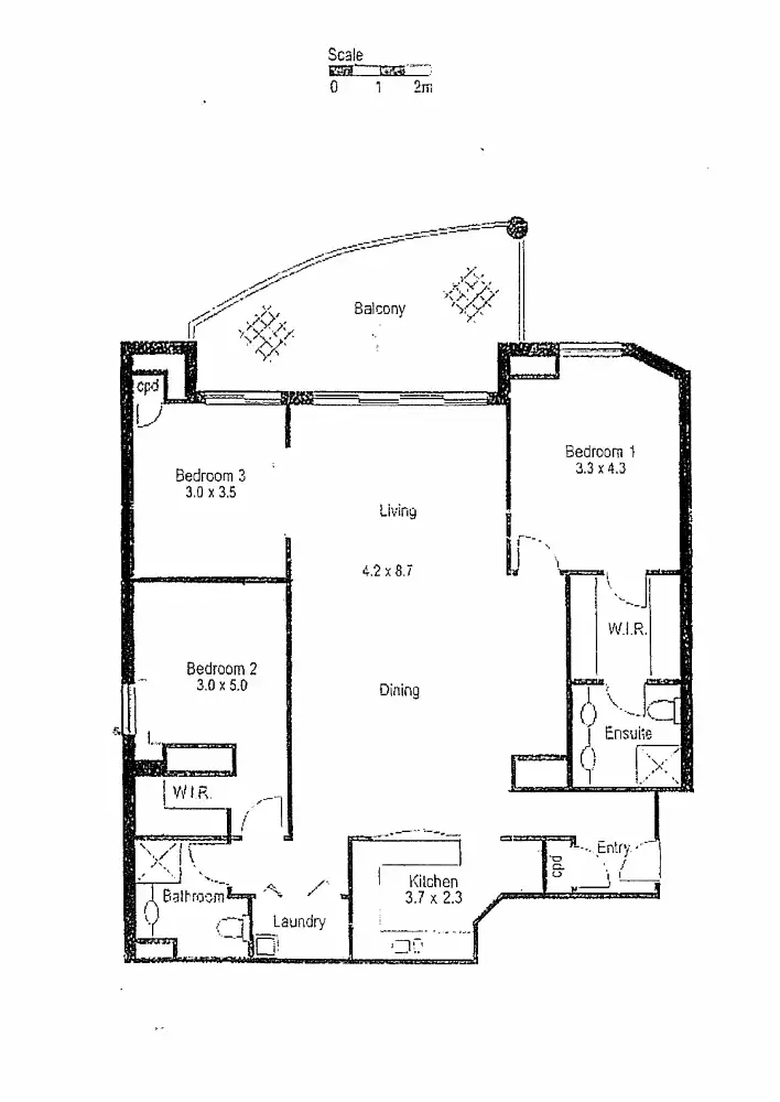 Floorplan of Homely apartment listing, 102/110 Alfred Street, Milsons Point NSW 2061