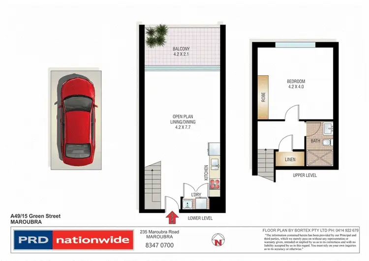 Floorplan of Homely unit listing, A49/5-17 Green Street, Maroubra NSW 2035