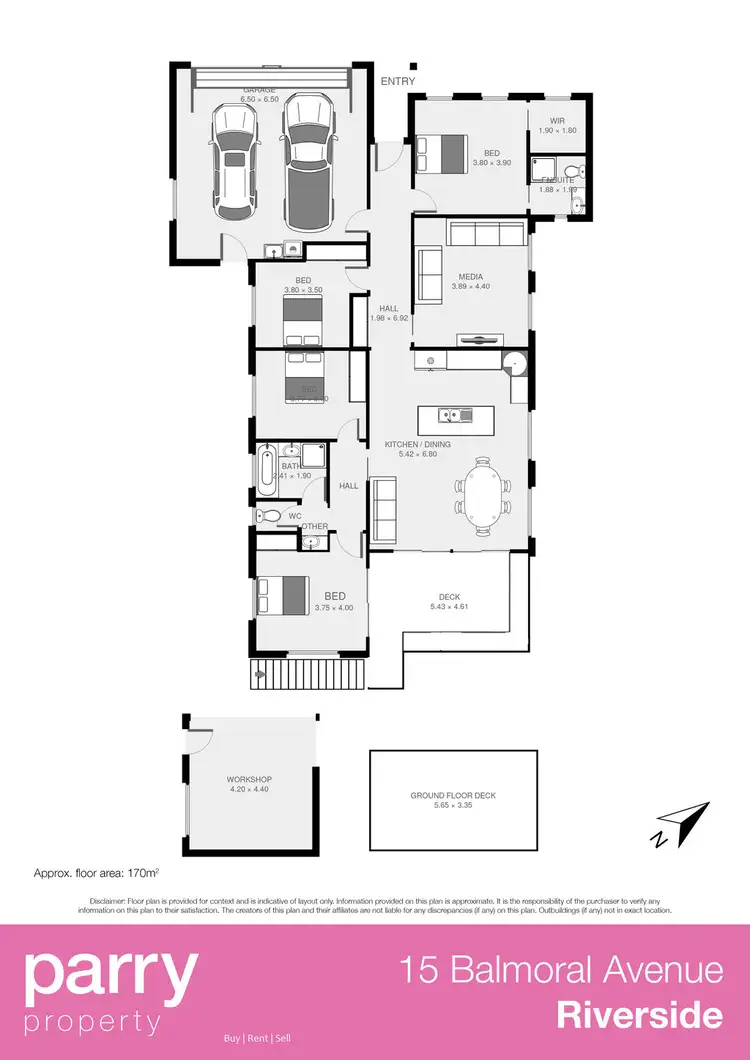 Floorplan of Homely house listing, 15 Balmoral Ave, Riverside TAS 7250