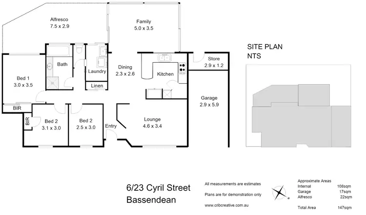 Floorplan of Homely villa listing, 6/23 Cyril Street, Bassendean WA 6054