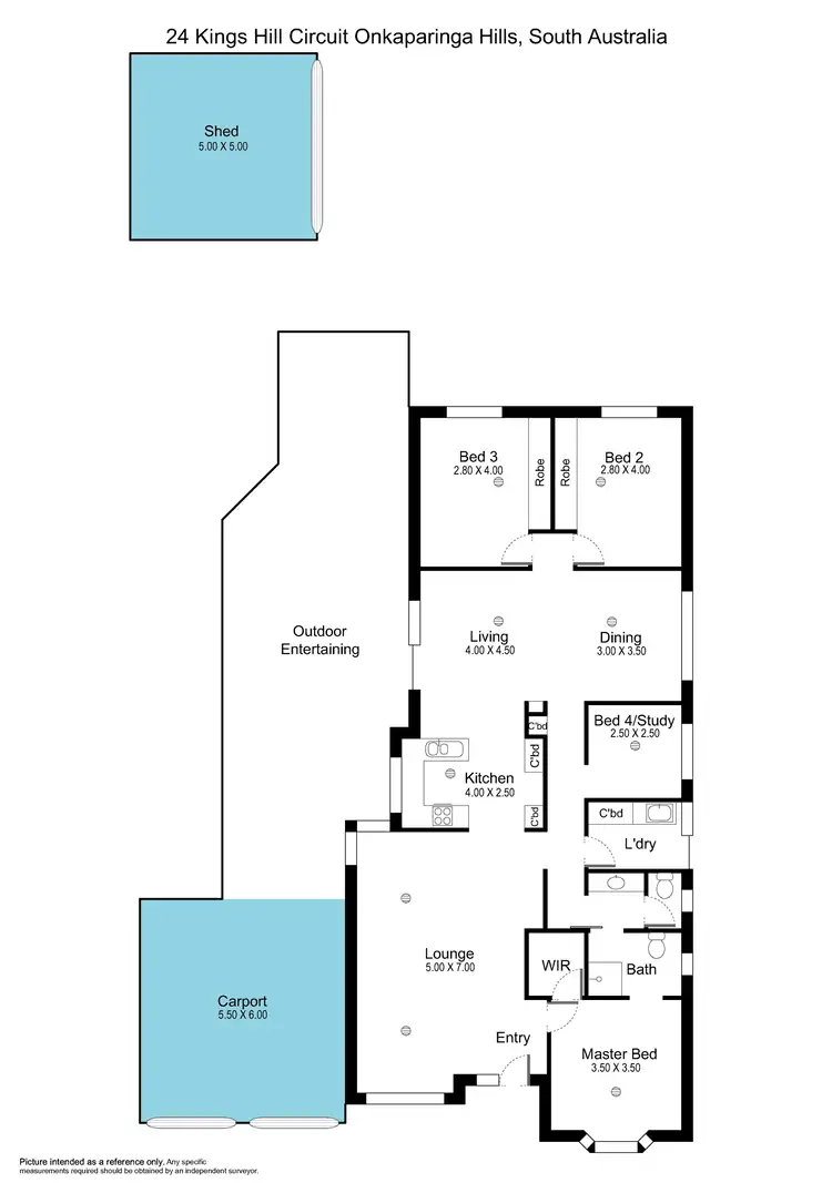 Floorplan of Homely house listing, 24 Kings Hill Circuit, Onkaparinga Hills SA 5163