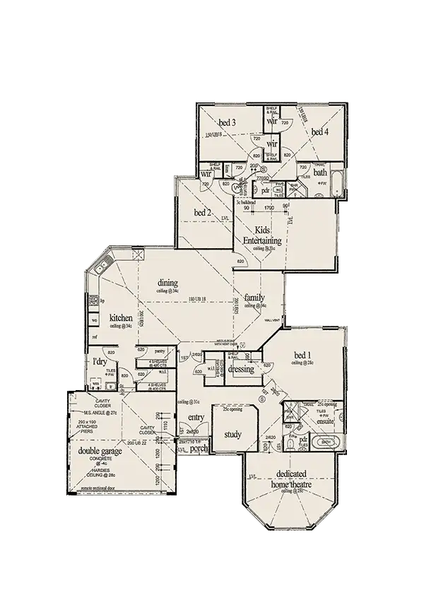 Floorplan of Homely house listing, 57 Narembeen Road, Dawesville WA 6211