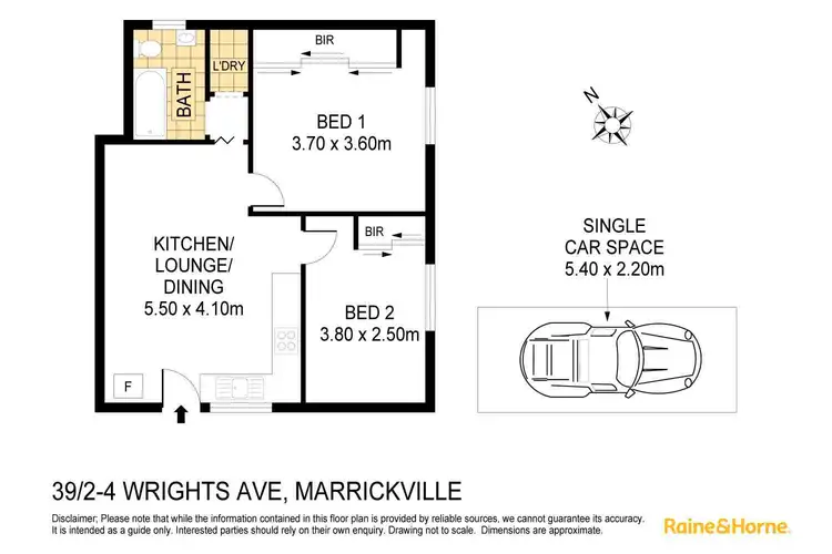 Floorplan of Homely apartment listing, 39/2-4 Wrights Avenue, Marrickville NSW 2204