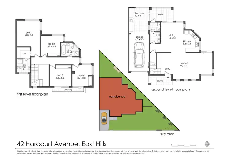 Floorplan of Homely house listing, 42 Harcourt Avenue, East Hills NSW 2213