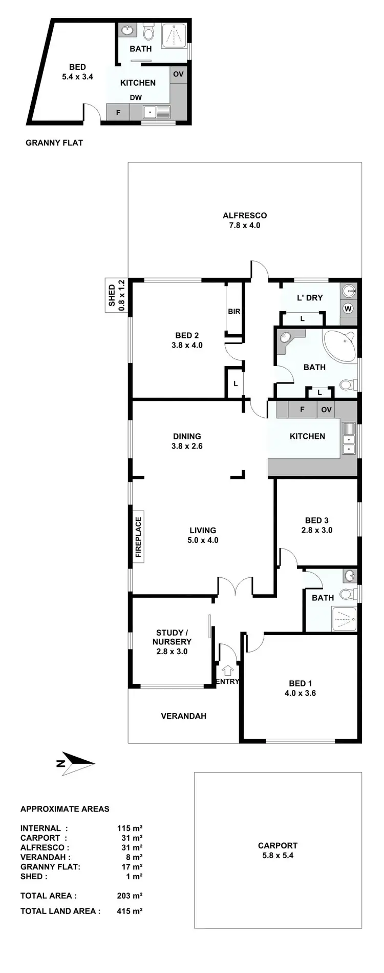 Floorplan of Homely house listing, 93 Kimberley Street, West Leederville WA 6007