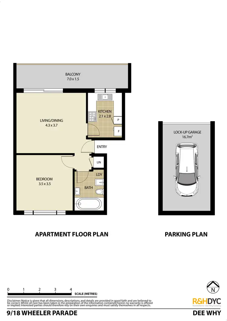 Floorplan of Homely unit listing, 9/18 Wheeler Parade, Dee Why NSW 2099