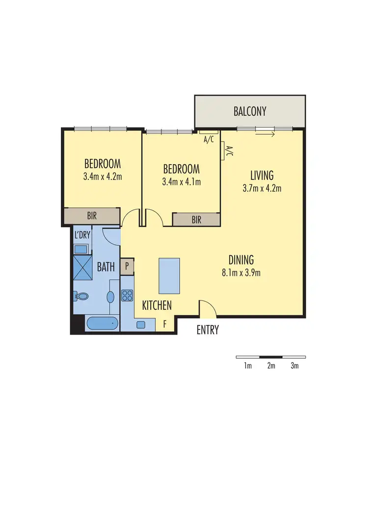 Floorplan of Homely apartment listing, 1229/422 Collins Street, Melbourne VIC 3000