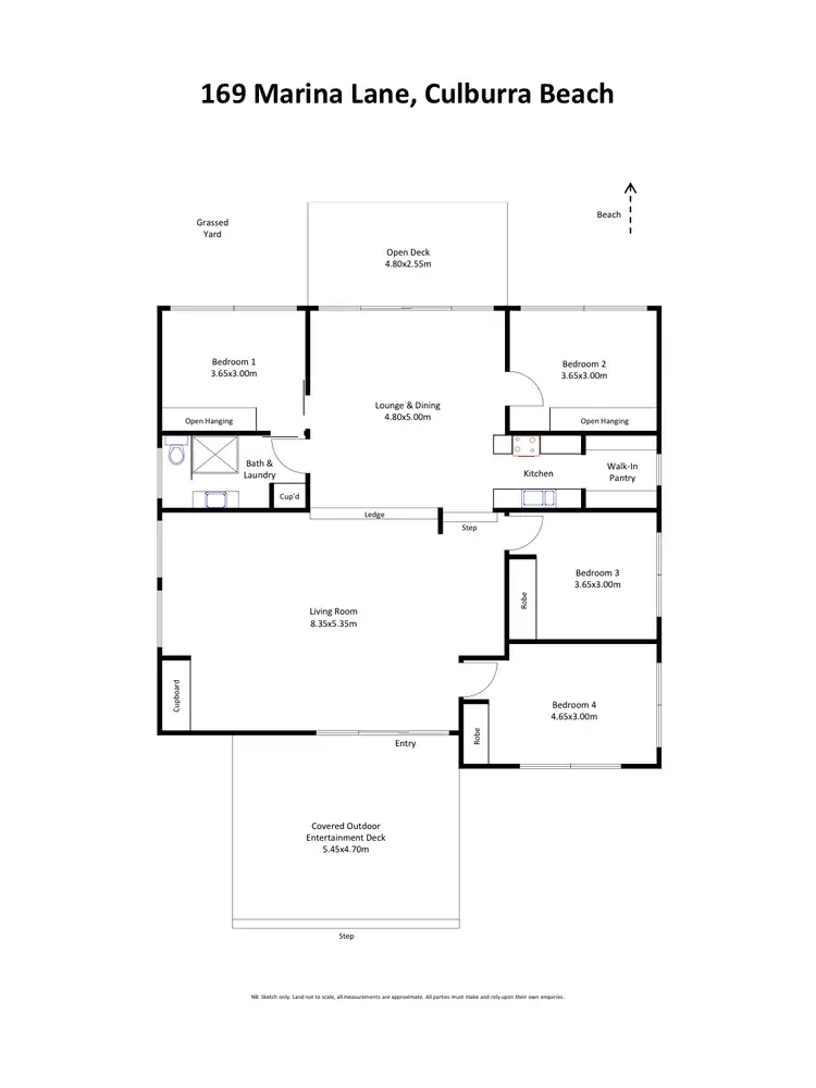 Floorplan of Homely house listing, 169 Marina Lane, Culburra Beach NSW 2540