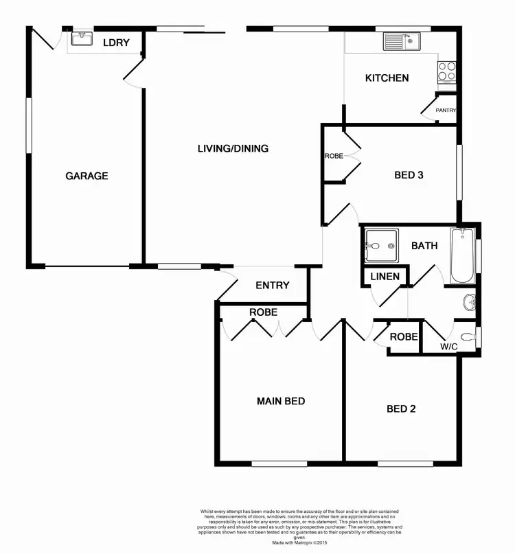 Floorplan of Homely house listing, 65B Melaleuca Drive, Metford NSW 2323