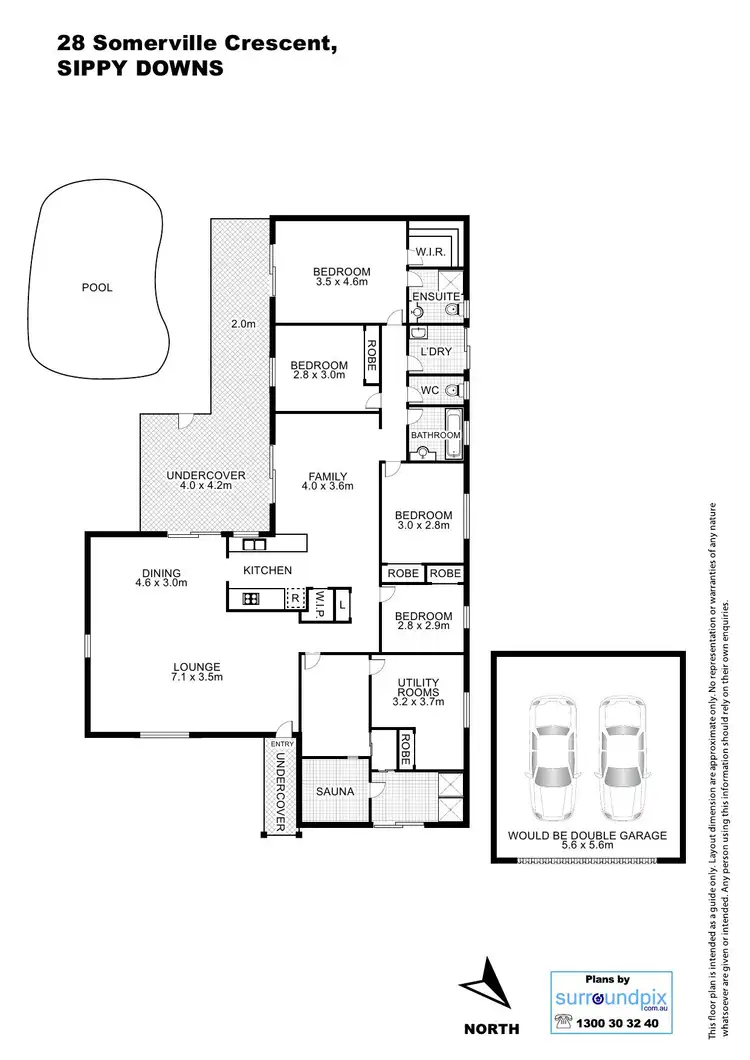 Floorplan of Homely house listing, 28 Somerville Crescent, Sippy Downs QLD 4556