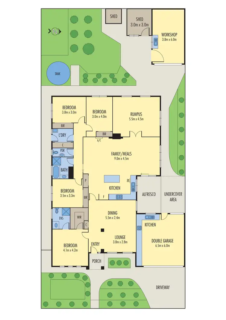 Floorplan of Homely house listing, 28 Emperor Parade, Tarneit VIC 3029