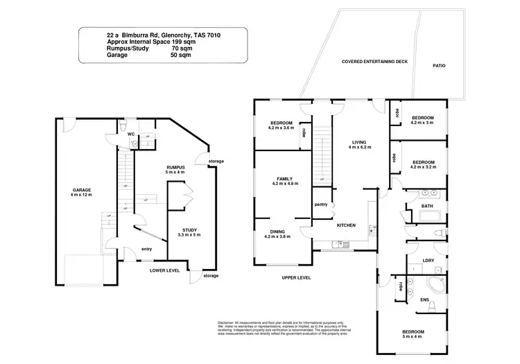 Floorplan of Homely house listing, 22A Bimburra Road, Glenorchy TAS 7010
