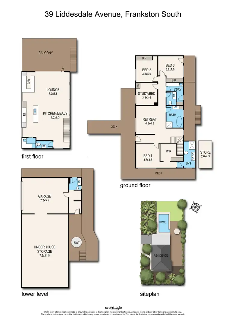 Floorplan of Homely house listing, 39 Liddesdale Avenue, Frankston South VIC 3199