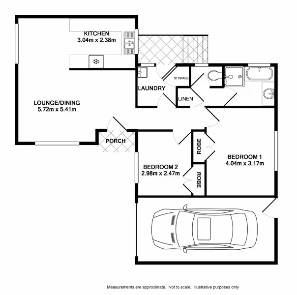 Floorplan of Homely villa listing, 10/211 Oxford Road, Ingleburn NSW 2565