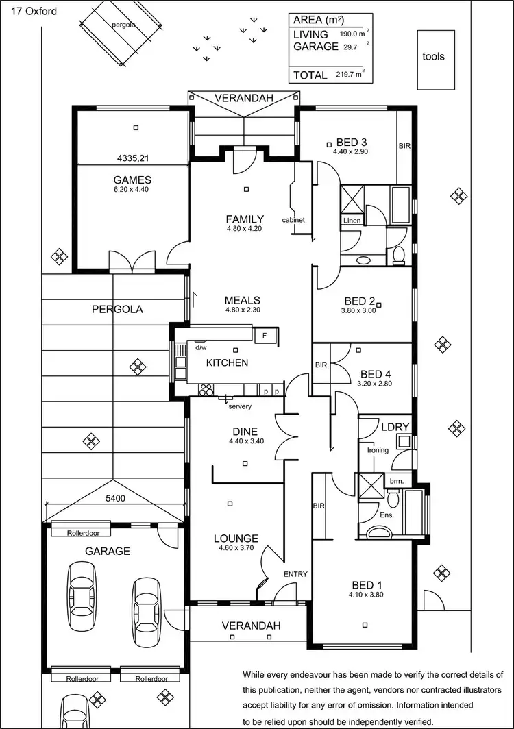 Floorplan of Homely house listing, 17 Oxford Circuit, Newton SA 5074