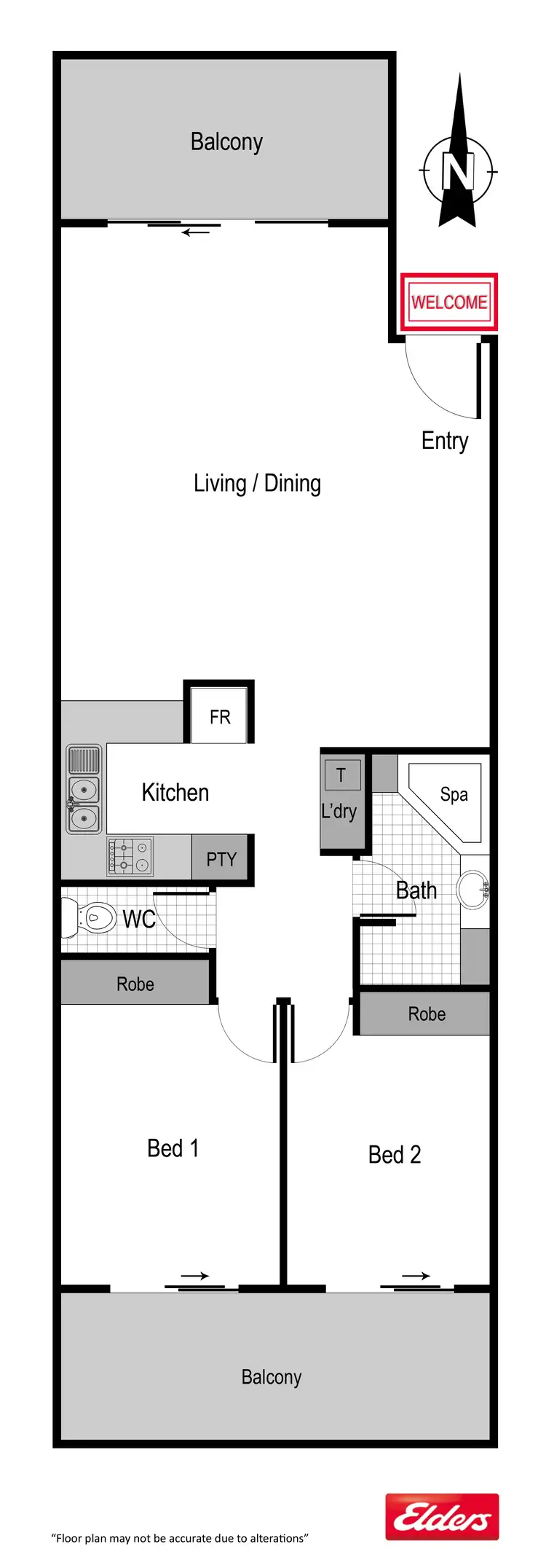 Floorplan of Homely house listing, 45/21 Aspinall Street, Watson ACT 2602