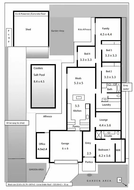 Floorplan of Homely house listing, 10 Freshwater Court, Mildura VIC 3500