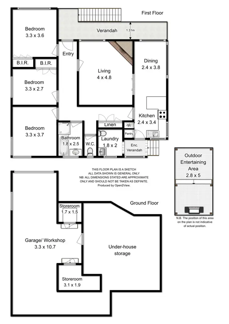 Floorplan of Homely house listing, 38 Oaktree Road, Youngtown TAS 7249