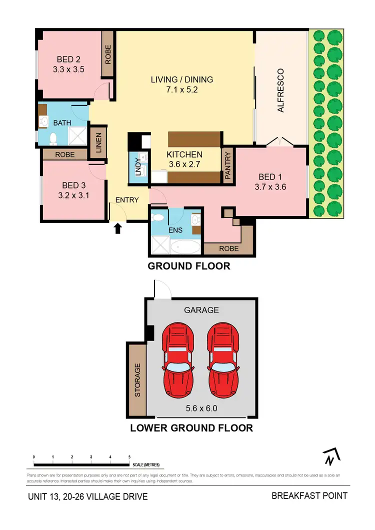 Floorplan of Homely apartment listing, 13/20 Village Drive, Breakfast Point NSW 2137