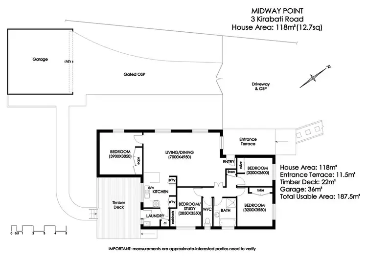 Floorplan of Homely house listing, 3 Kirabati Road, Midway Point TAS 7171