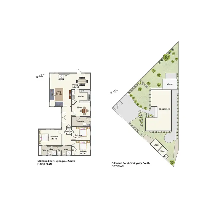 Floorplan of Homely house listing, 5 Kinarra Court, Springvale South VIC 3172