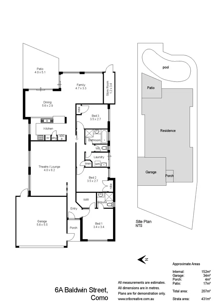Floorplan of Homely house listing, 6A Baldwin Street, Como WA 6152