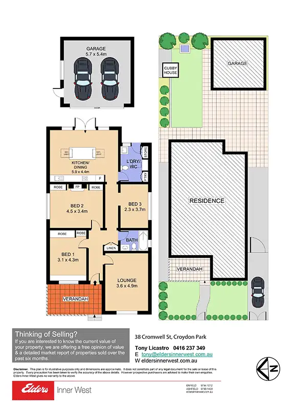 Floorplan of Homely house listing, 38 Cromwell St, Croydon Park NSW 2133