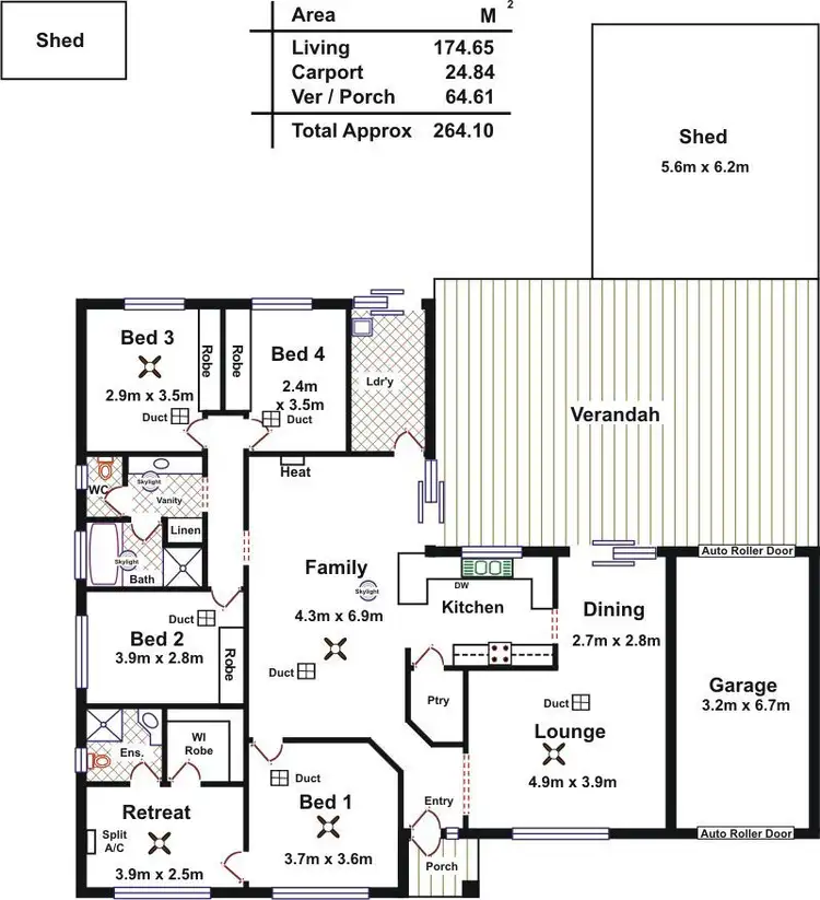 Floorplan of Homely house listing, 95 Cheek Avenue, Gawler East SA 5118
