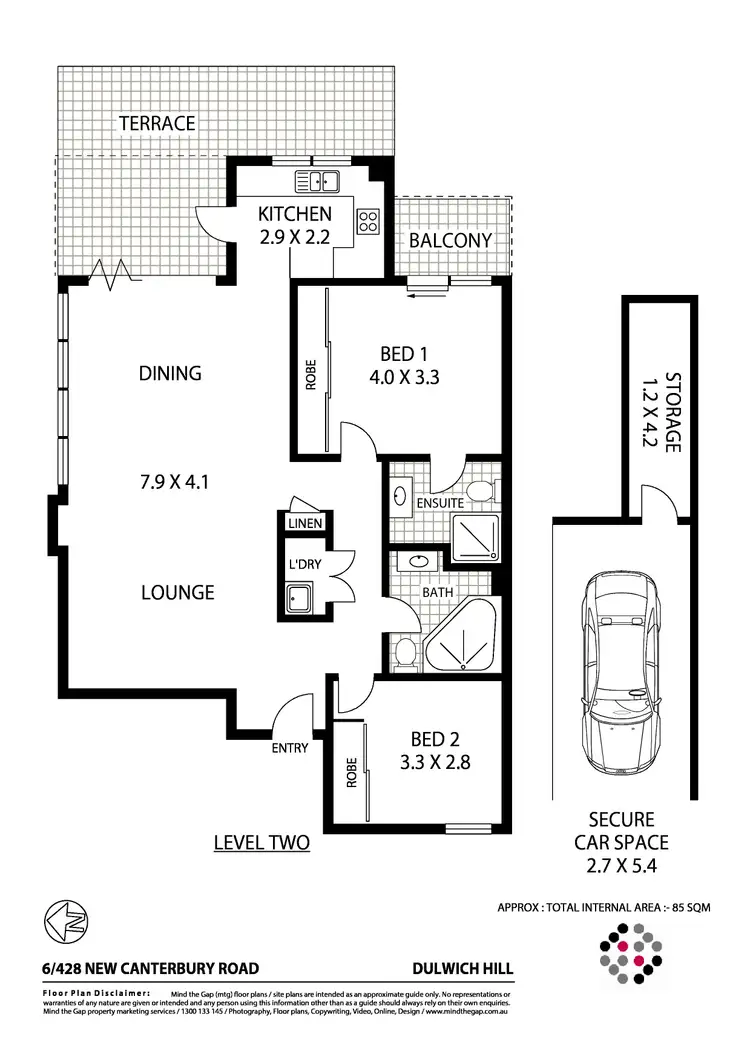 Floorplan of Homely apartment listing, 6/428-432 New Canterbury Road, Dulwich Hill NSW 2203