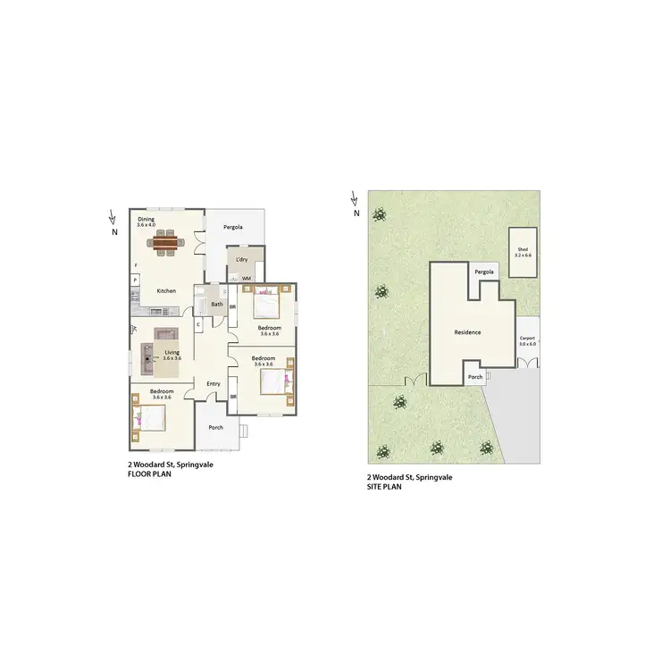 Floorplan of Homely house listing, 2 Woodward Street, Springvale VIC 3171