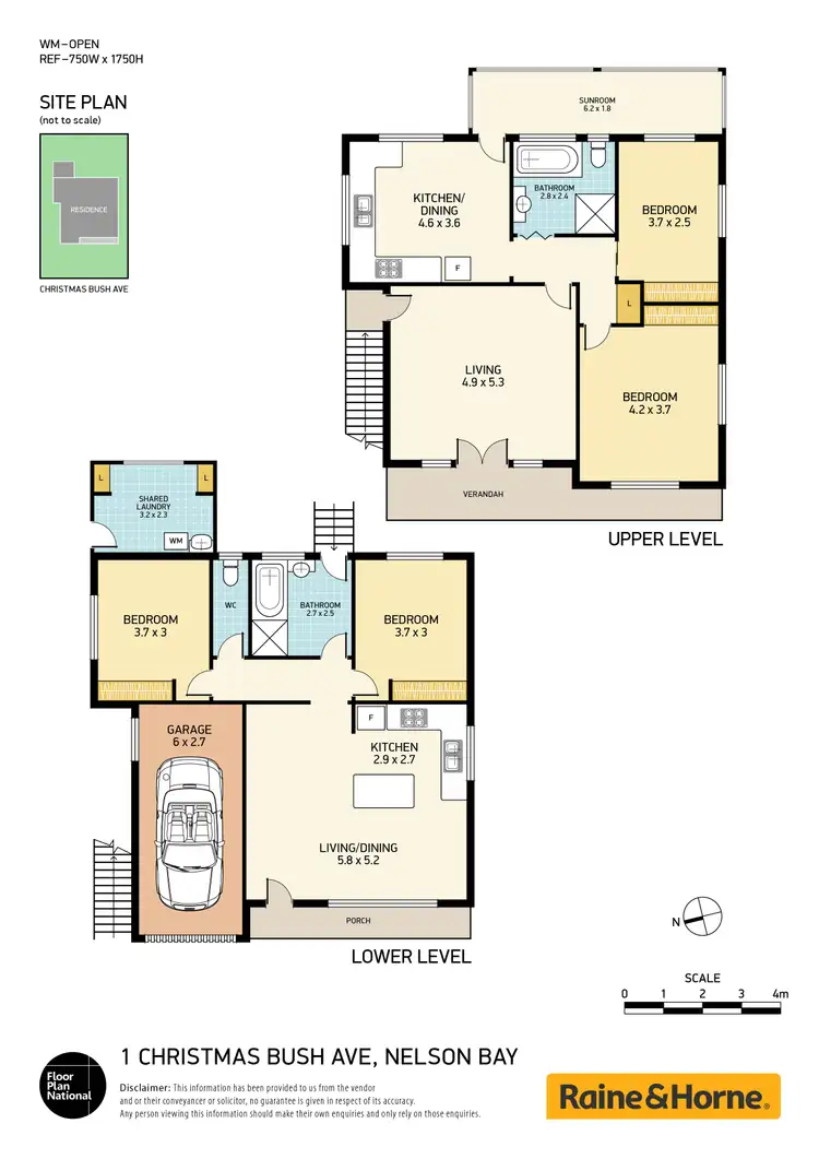 Floorplan of Homely house listing, 1 Christmas Bush Avenue, Nelson Bay NSW 2315
