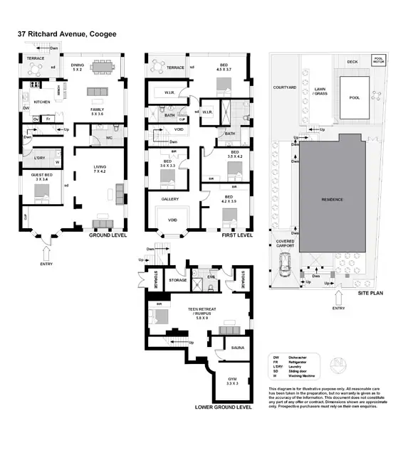 Floorplan of Homely house listing, 37 Ritchard Avenue, Coogee NSW 2034