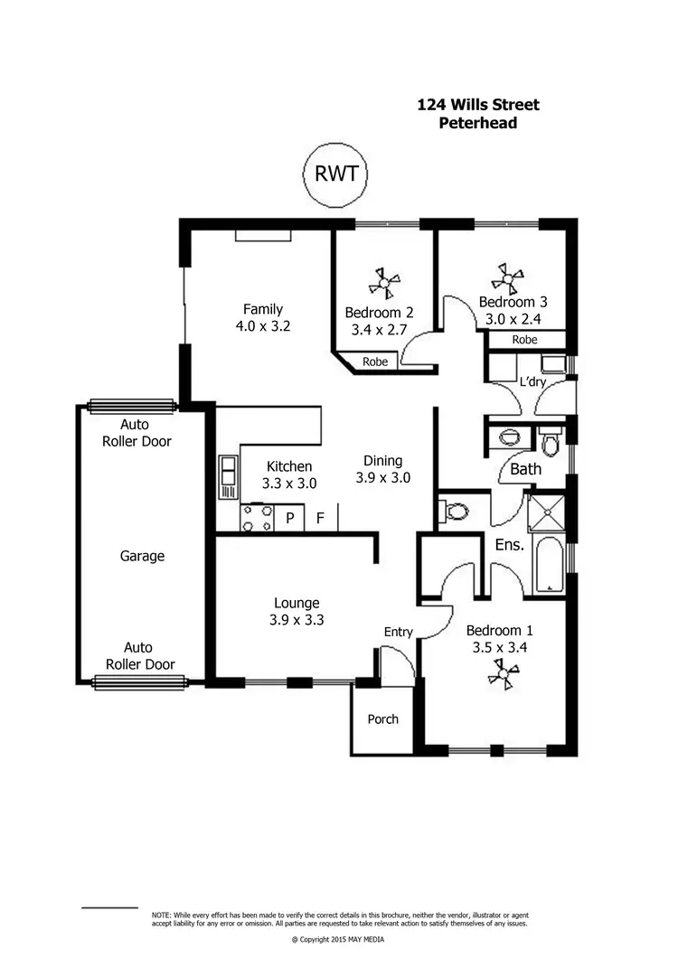 Floorplan of Homely house listing, 124 Wills Street, Peterhead SA 5016