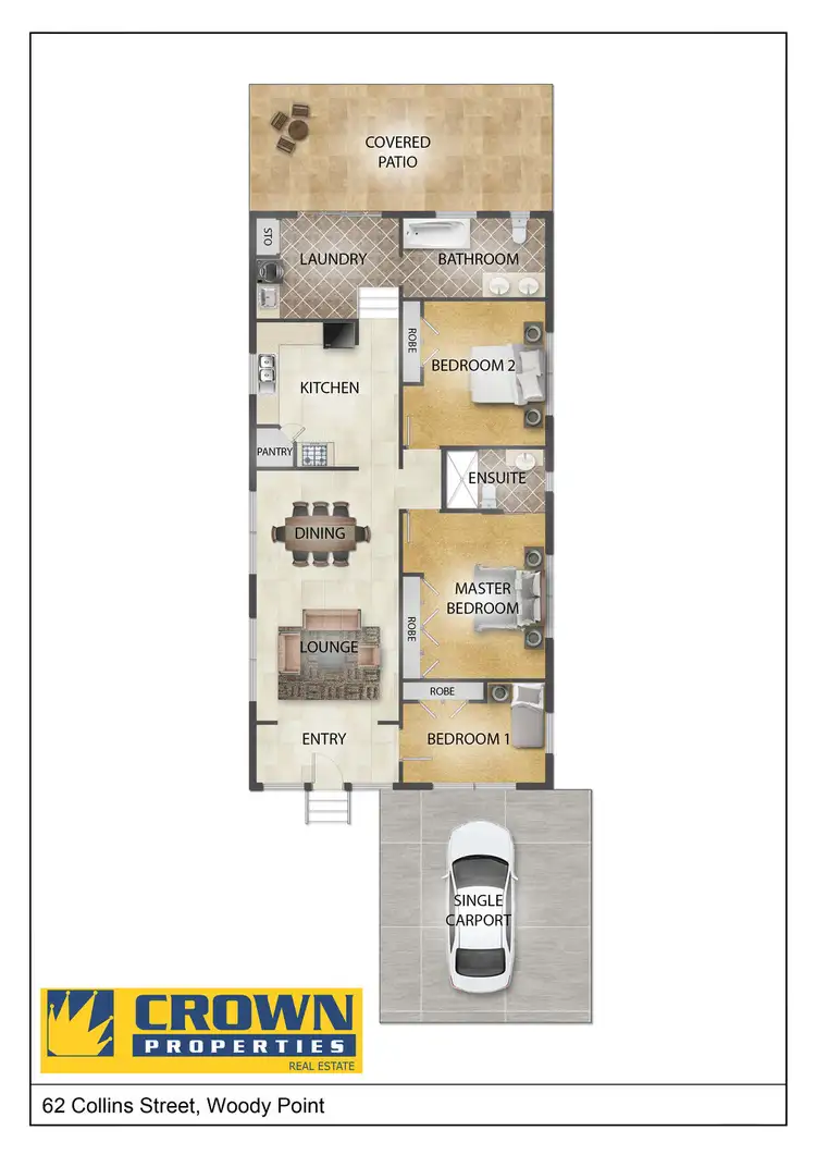 Floorplan of Homely house listing, 62 Collins Street, Woody Point QLD 4019