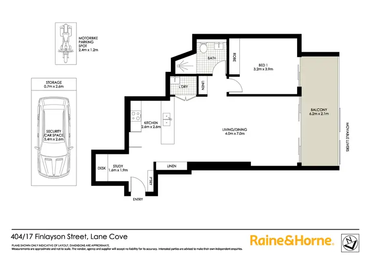 Floorplan of Homely apartment listing, 404/17-21 Finlayson Street, Lane Cove NSW 2066