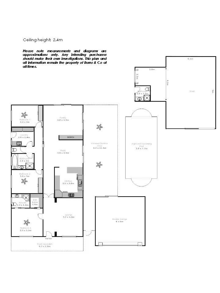 Floorplan of Homely house listing, 5 Heazlewood Avenue, Red Cliffs VIC 3496