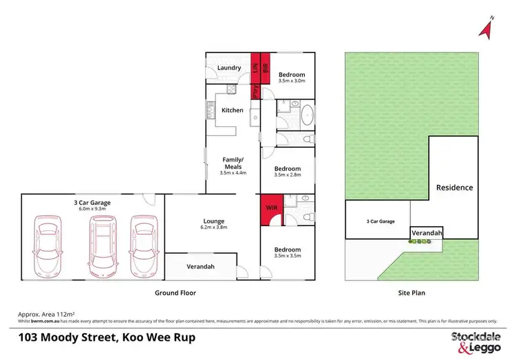 Floorplan of Homely house listing, 103 Moody Street, Koo Wee Rup VIC 3981
