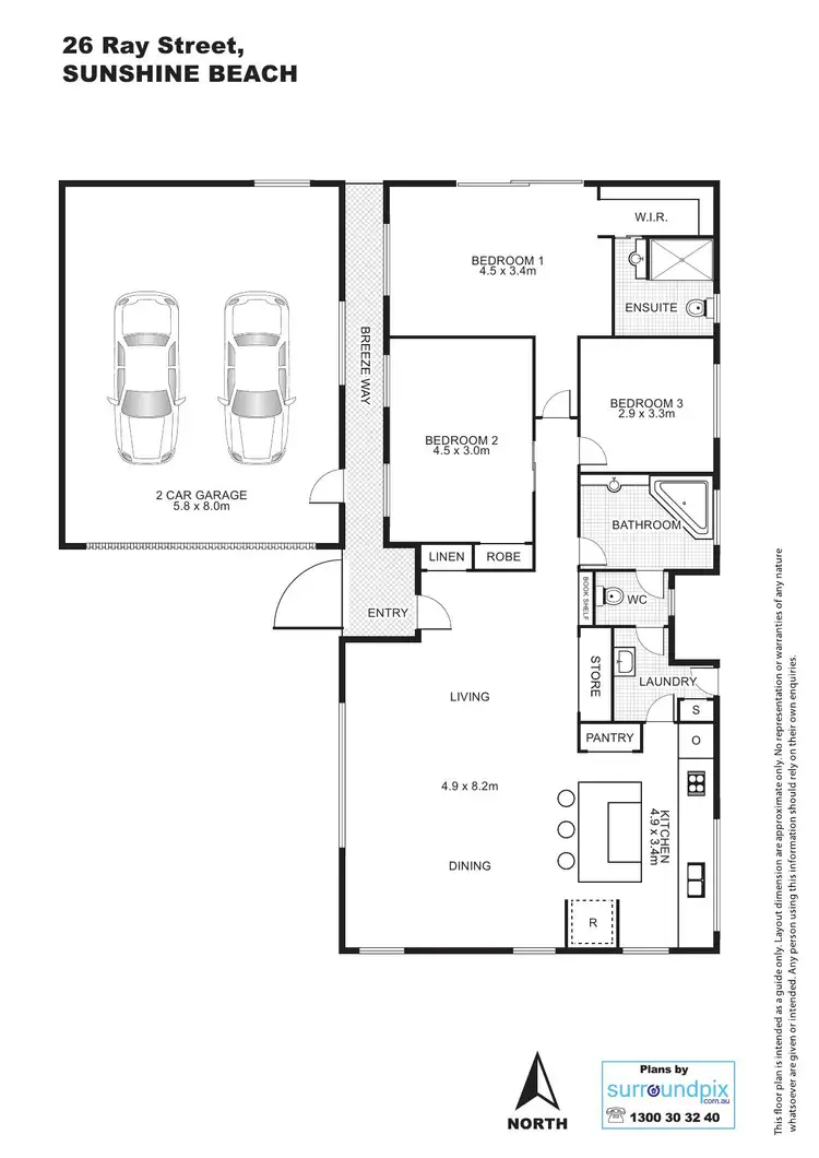Floorplan of Homely house listing, 26 Ray Street, Sunshine Beach QLD 4567