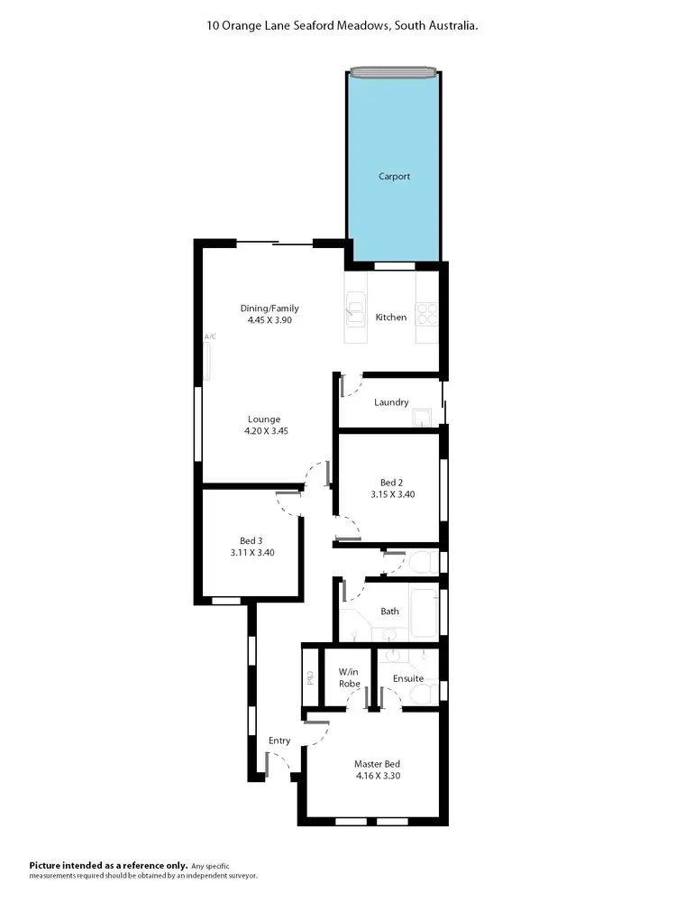 Floorplan of Homely house listing, 10 Orange Lane, Seaford Meadows SA 5169