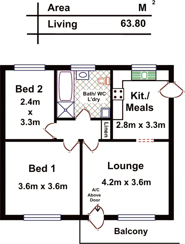 Floorplan of Homely house listing, 40/47 Jarvis Road, Elizabeth Vale SA 5112