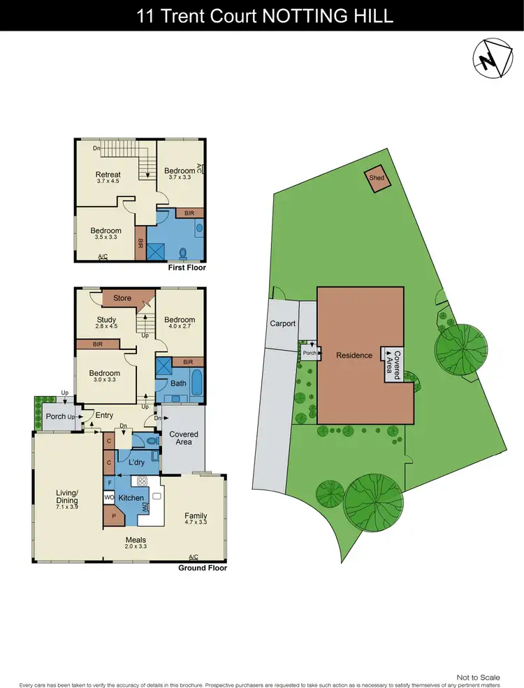 Floorplan of Homely house listing, 11 Trent Court, Notting Hill VIC 3168