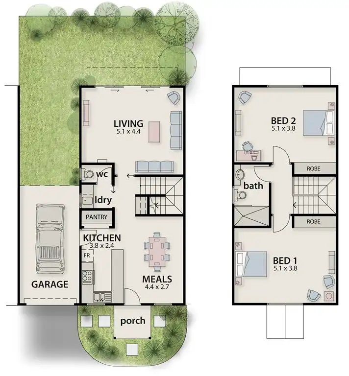 Floorplan of Homely unit listing, Unit 3/2 Mitchell Street, Kyneton VIC 3444
