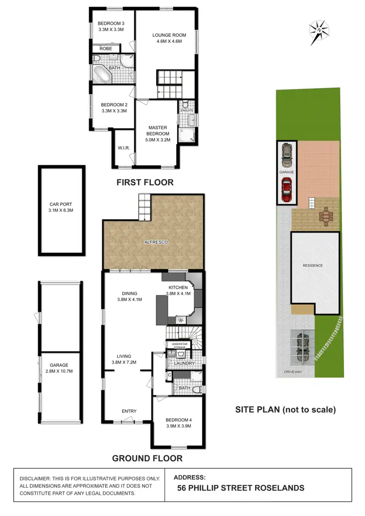 Floorplan of Homely house listing, 56 Phillip Street, Roselands NSW 2196